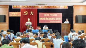 Hội nghị Ban Chấp hành Đảng bộ xã Đồng Lê lần thứ 8