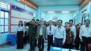 Lễ khai mạc bầu cử tại khu vực bỏ phiếu số 3, thôn Tam Đa