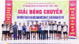 Tổ chức thành công giải bóng chuyền xã Đồng Lê năm 2025