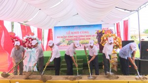 Lễ khởi công xây dựng khu tưởng niệm Liệt sỹ Thiếu tướng Hoàng Sâm
