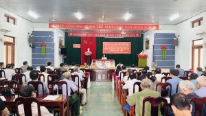 Đại biểu HĐND tỉnh tiếp xúc cử tri tại xã Tuyên Hóa