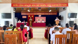 Đại hội Chi bộ cơ quan UBND xã Tuyên Phú lần thứ nhất nhiệm kỳ 2025-2030