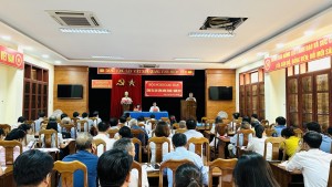 Đảng ủy xã Đồng Lê tổ chức Hội nghị giao ban các đảng bộ, chi bộ trực thuộc về công tác xây dựng Đảng