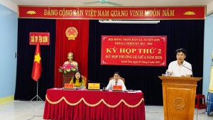 Kỳ họp thứ 2 Hội đồng nhân dân xã Tuyên Sơn khoá I, nhiệm kỳ 2021 - 2026