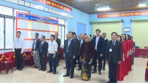 Khai mạc bầu cử tại khu vực bỏ phiếu số 7, tiểu khu Đồng Văn