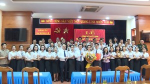 Lễ công bố Quyết định thành lập Đảng bộ Trạm Y tế xã Đồng Lê