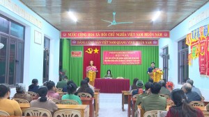 Hội nghị tiếp xúc giữa cử tri và những người ứng cử đại biểu HĐND xã tại đơn vị bầu cử số 4