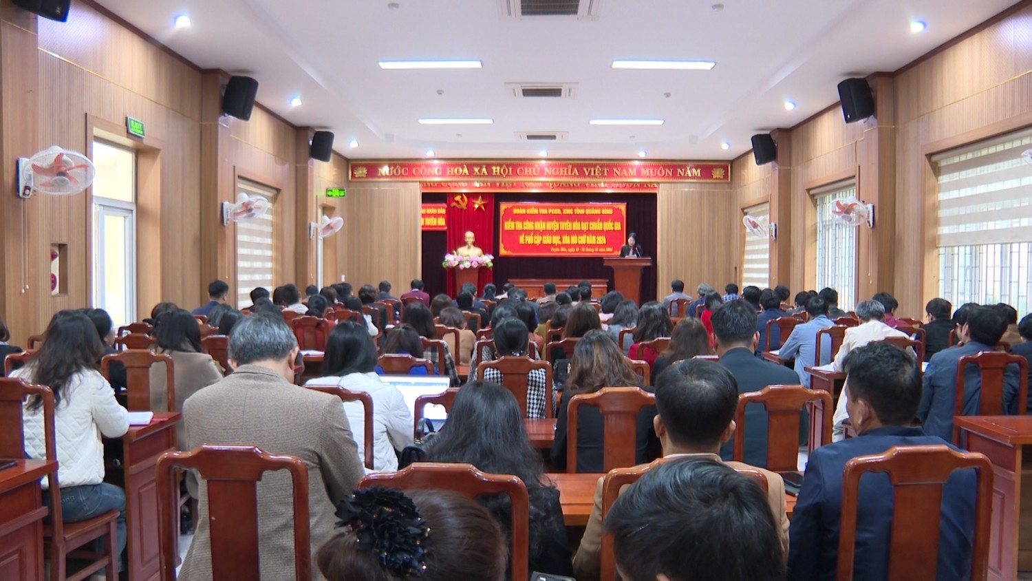 Đề nghị công nhận huyện Tuyên Hóa đạt chuẩn Quốc gia về phổ cập giáo dục, xóa mù chữ cấp tỉnh năm 2024
