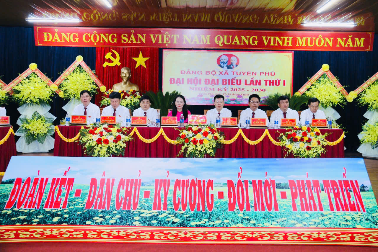 Đảng bộ xã Tuyên Phú tổ chức Đại hội Đại biểu lần thứ I, nhiệm kỳ 2025 -2030