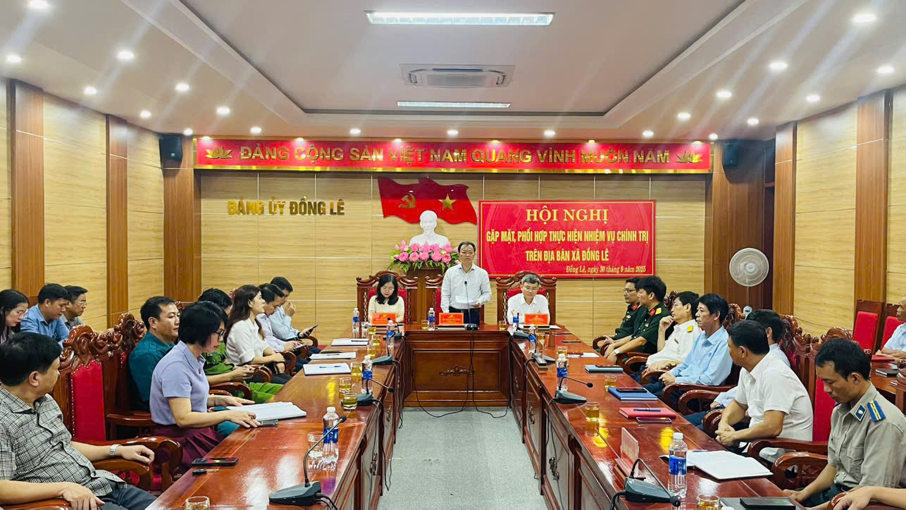 Gặp mặt các cơ quan, đơn vị của Trung ương, tỉnh có trụ sở trên địa bàn xã Đồng Lê