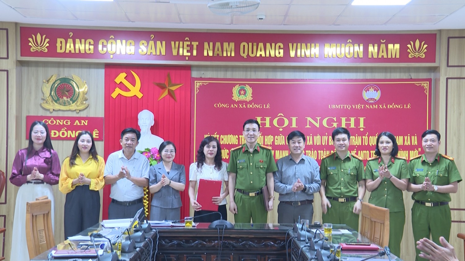 Hội nghị ký kết Chương trình phối hợp về “Đẩy mạnh phong trào toàn dân bảo vệ an ninh Tổ quốc trong tình hình mới”