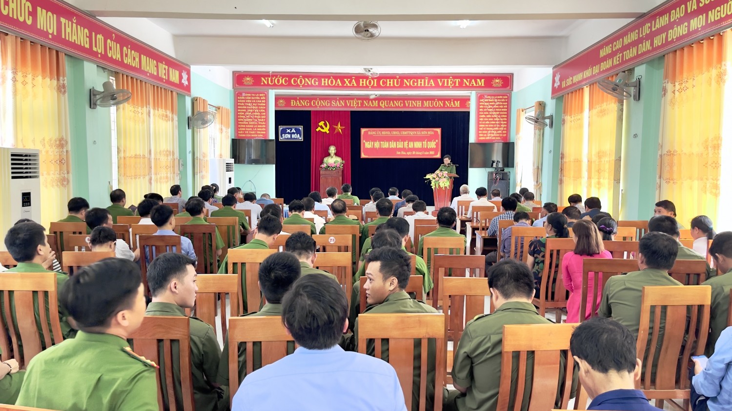 Tổ chức điểm “Ngày hội toàn dân bảo vệ an ninh Tổ quốc” tại xã Sơn Hoá