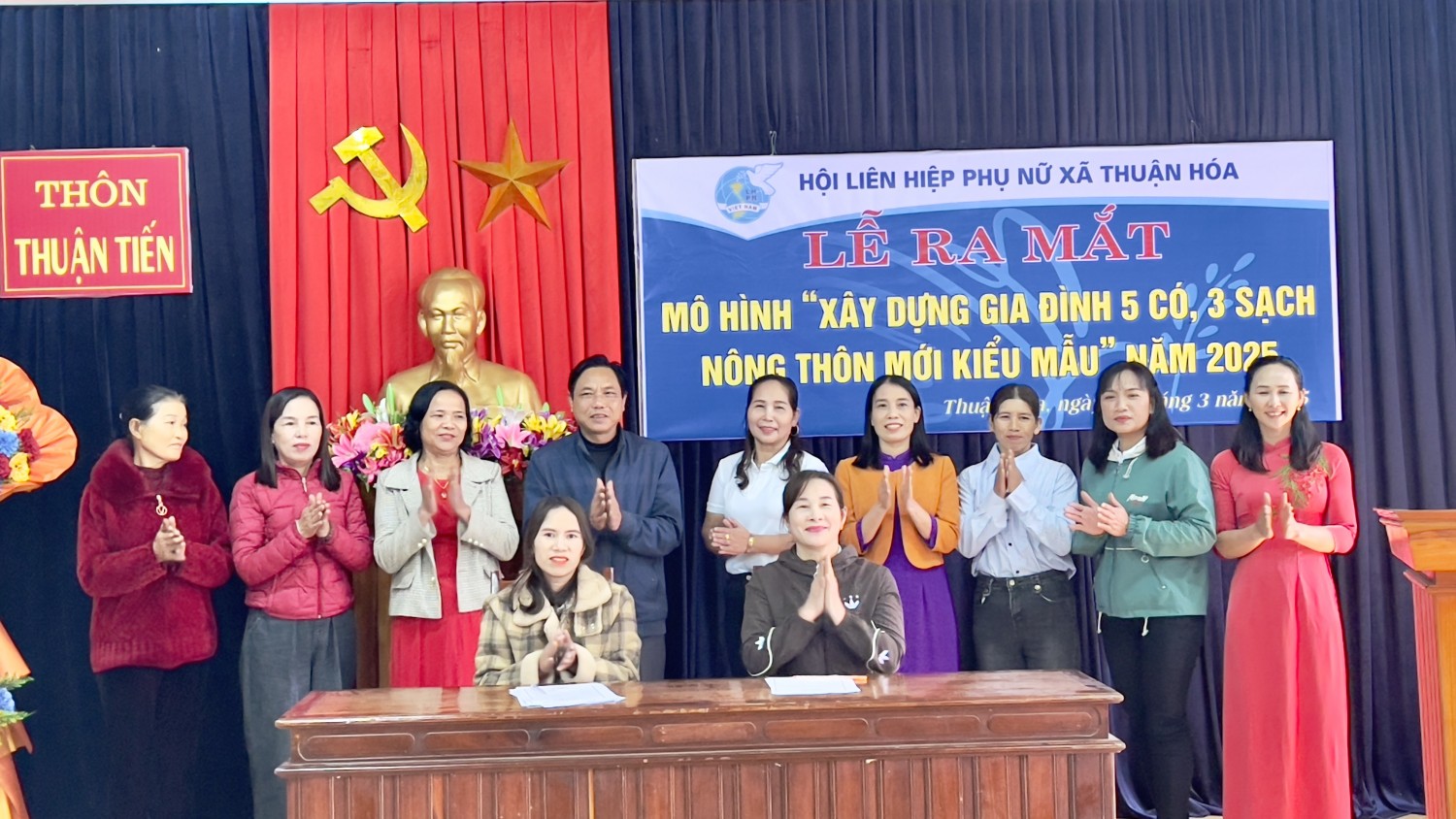Xã Thuận Hóa: Ra mắt mô hình “Xây dựng gia đình 5 có 3 sạch, Nông thôn mới kiểu mẫu”