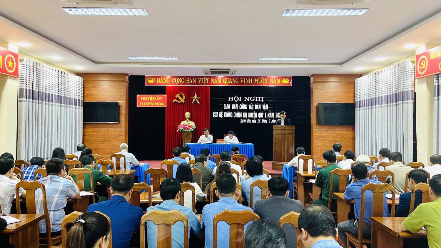 Giao ban công tác dân vận của Hệ thống chính trị huyện quý I năm 2025