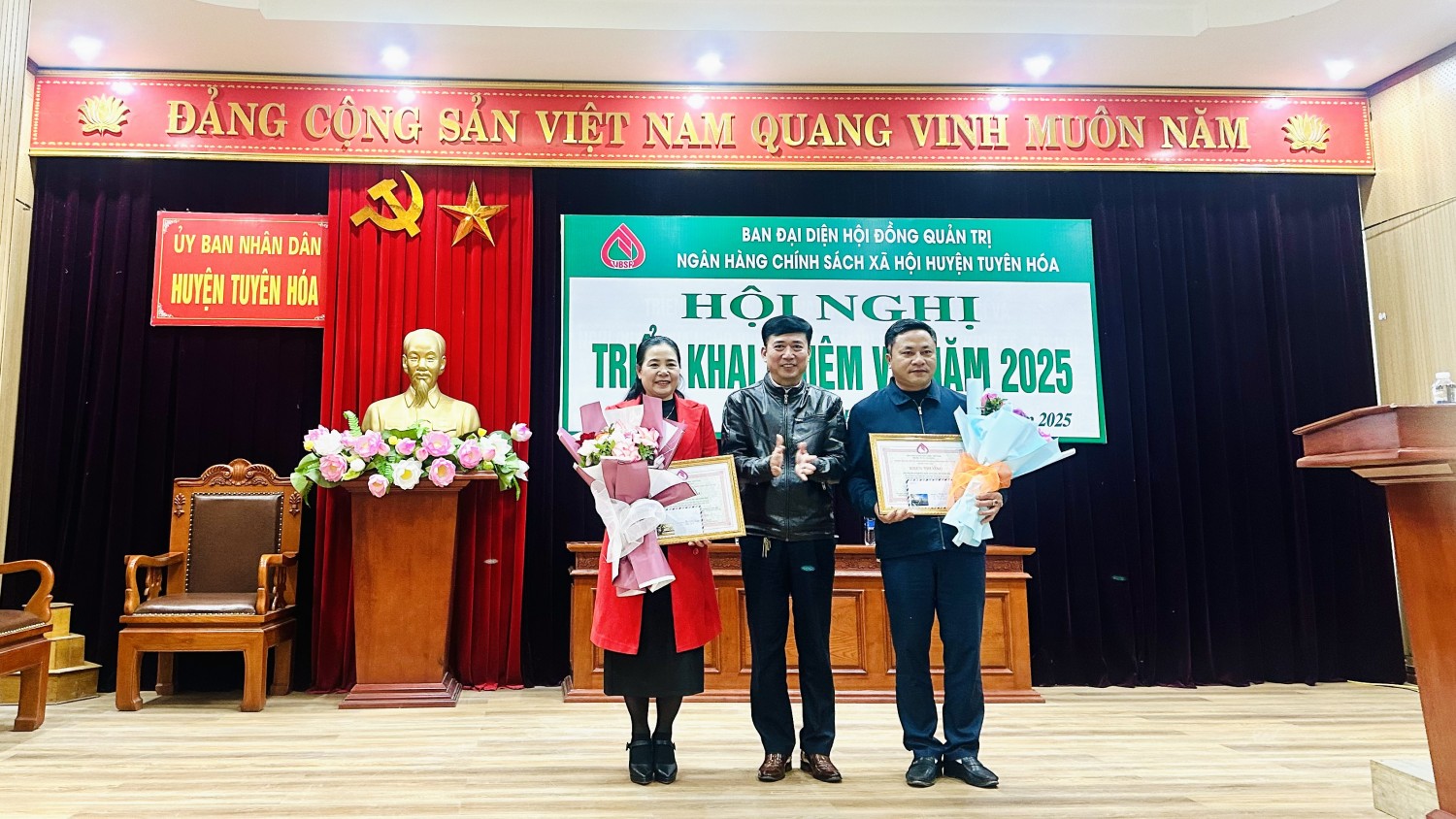 Ban đại diện Hội đồng quản trị Ngân hàng Chính sách xã hội huyện Tuyên Hoá triển khai nhiệm vụ năm 2025