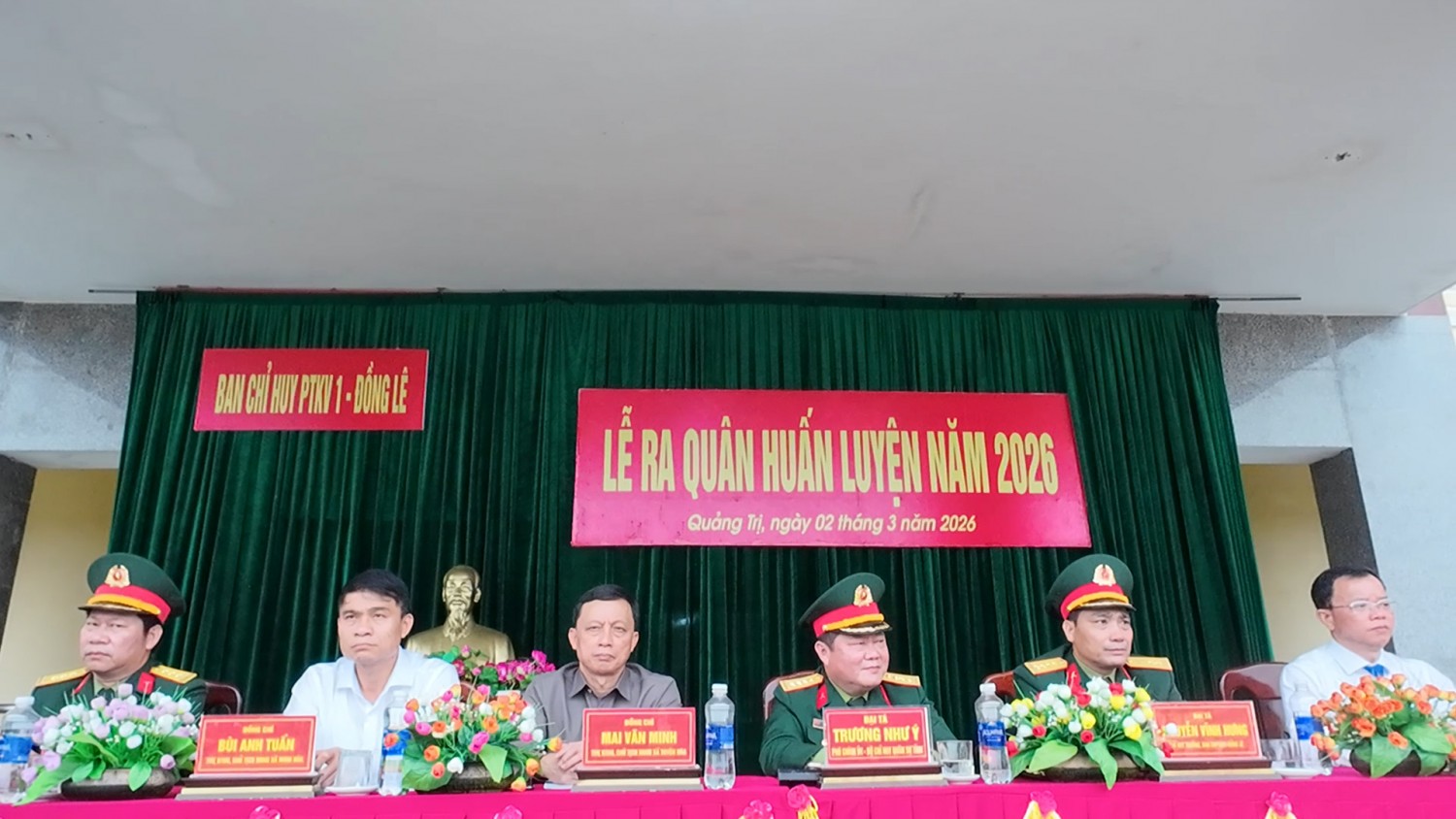 Ban Chỉ huy Phòng thủ Khu vực 1 - Đồng Lê tổ chức Lễ ra quân huấn luyện năm 2026